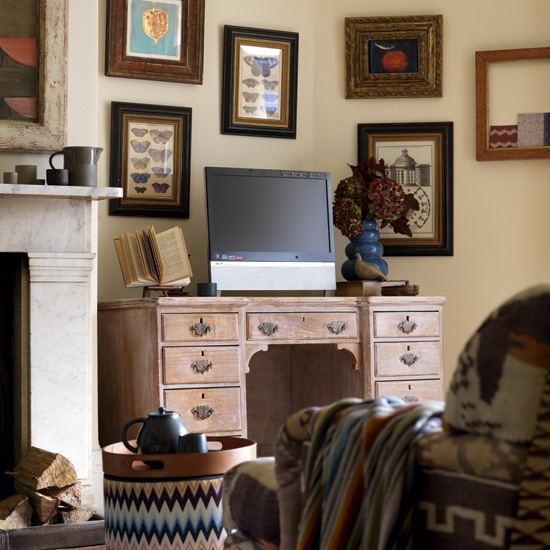 Antique-style home office