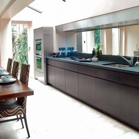 Clean run of units Clean run of units | Mowlem & Co galley kitchen | Galley kitchens - 10 of the best | Kitchen planning | Beautiful Kitchens | PHOTO GALLERY