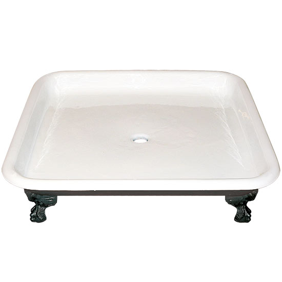 Cast-iron freestanding shower tray from Drummonds | Modern shower trays - our pick of the best | Bathroom accessories | Livingetc | PHOTO GALLERY