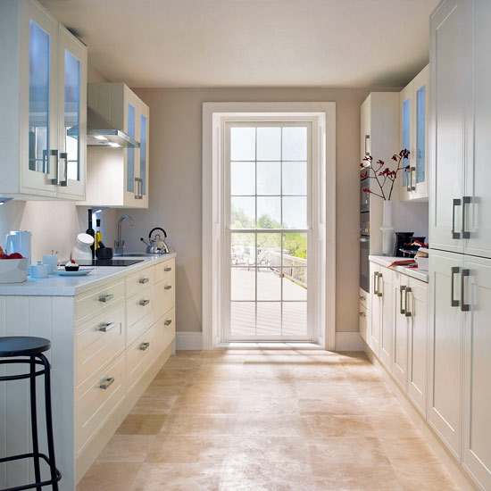 Glazed wall units Glazed wall units | Wren kitchen | Galley kitchens - 10 of the best | Kitchen planning | Beautiful Kitchens | PHOTO GALLERY