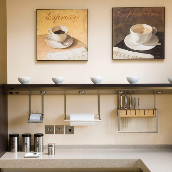 Install lighting under shelving | Kitchen shelving - 10 of the best ideas | Kitchen storage | Beautiful Kitchens | PHOTO GALLERY