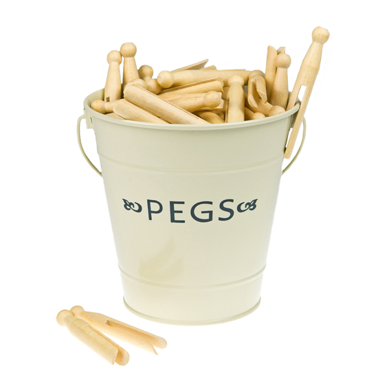 Pegs and bucket from Roullier White | Kim and Aggie-inspired cleaning products - our top 10 | Cleaning | Housetohome.co.uk