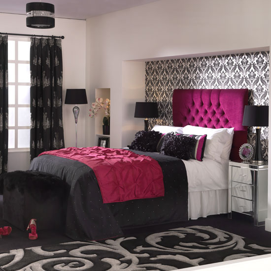 Masculine monochrome gets girly with hits of bold pink