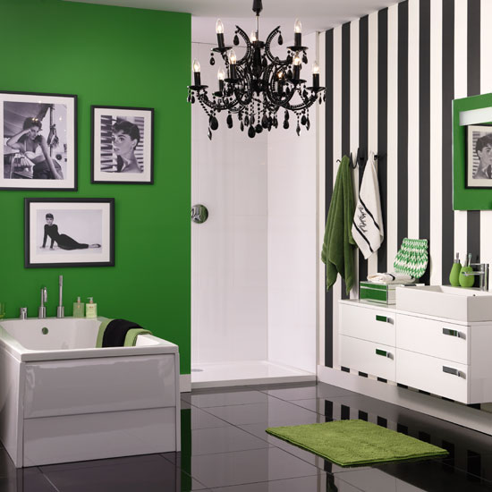 Add green to monochrome for a fresh scheme