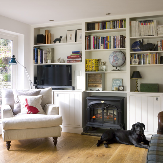 County living room storage