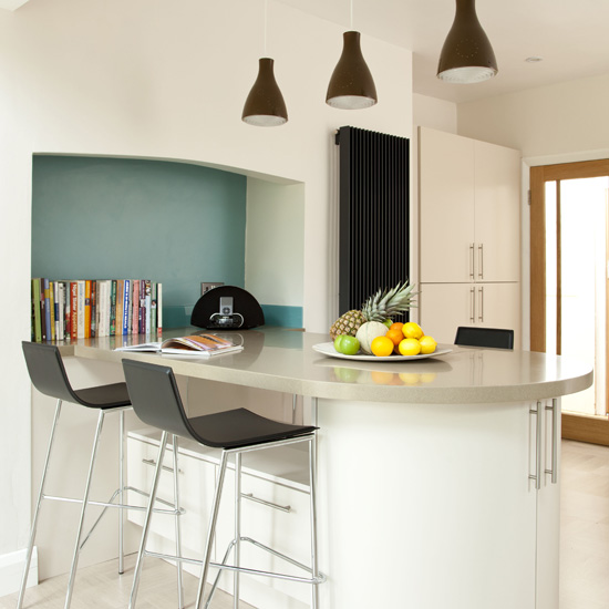 Modern kitchen breakfast bar