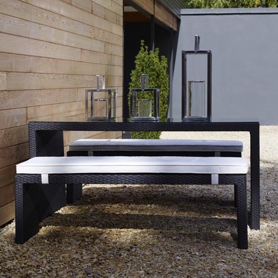 Cancun table and bench set from BHS | Garden furniture | Outdoor furniture | Garden | PHOTO GALLERY | 25 Beautiful Homes | Housetohome