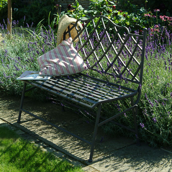 Portobello Bench from Garden Trading | Garden furniture | Outdoor furniture | Garden | PHOTO GALLERY | 25 Beautiful Homes | Housetohome