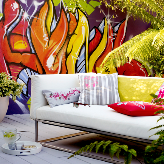 Urban graffiti garden | Gardens - top weird and wonderful | Livingetc | Housetohome.co.uk