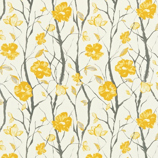Celandine in Chalk, Charcoal and Sunflower by Scion | Floral fabric | Homes & Gardens | Housetohome | PHOTOGALLERY