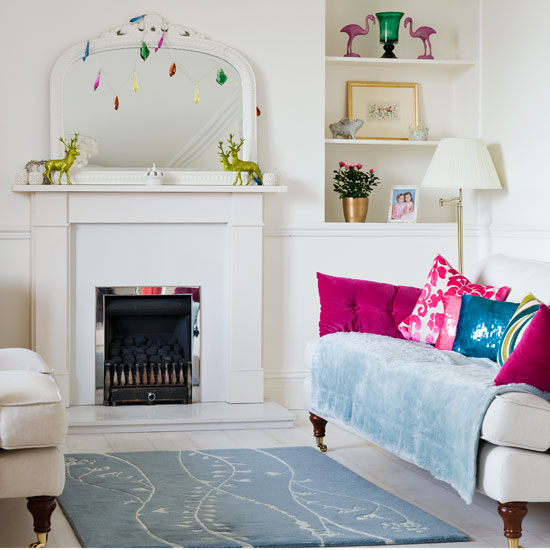 Living room fireplace Living room fireplace | Georgian villa | House tour | Ideal Home | Housetohome