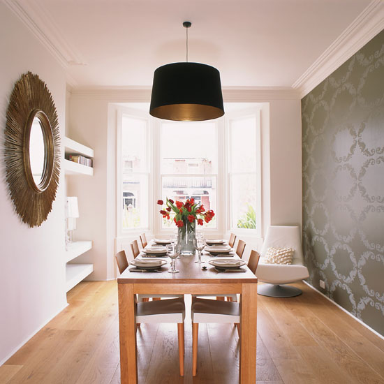 Monochrome feature wall Monochrome feature wall | Feature walls | decorating ideas | PHOTO GALLERY | 25 Beautiful Homes | Housetohome