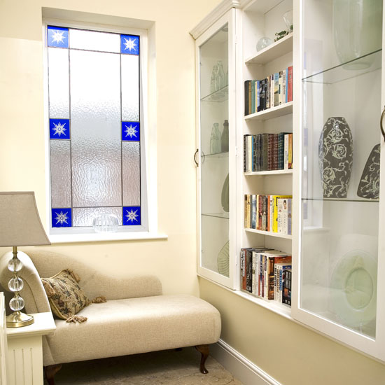 Stained glass feature wall Stained glass feature wall | Feature walls | decorating ideas | PHOTO GALLERY | 25 Beautiful Homes | Housetohome