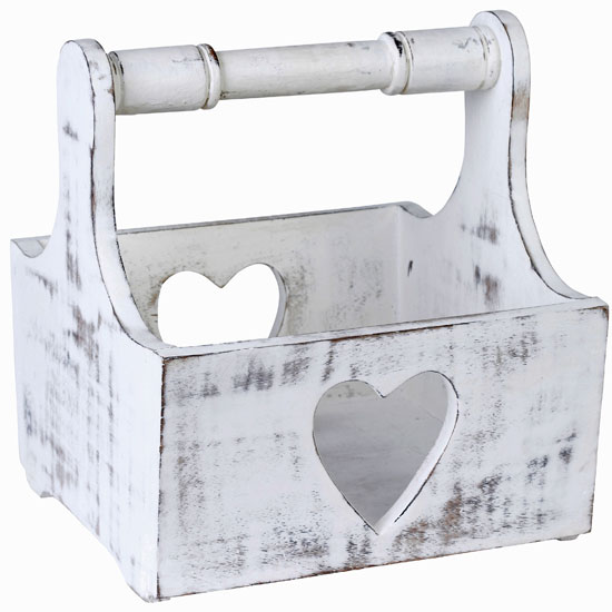 Vintage heart caddy from The Contemporary Home bathroom | country | Country Homes & Interiors