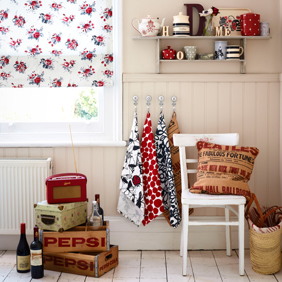 Bright vintage utility room