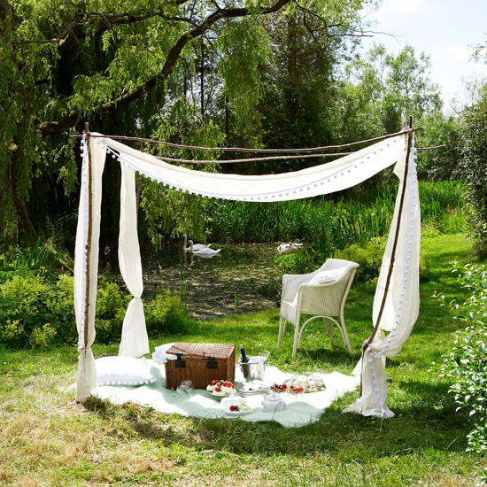 Canopied garden area | Weird and wonderful garden | Garden design | PHOTO GALLERY | Livingetc