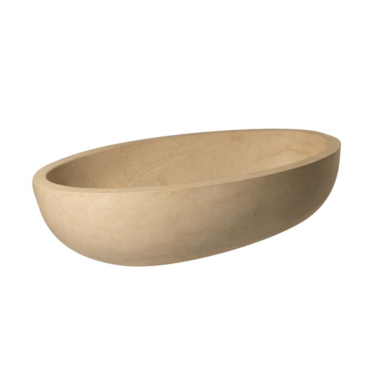 Crema marfil marble bath from Lapicida | bathroom | country | Country Homes & Interiors