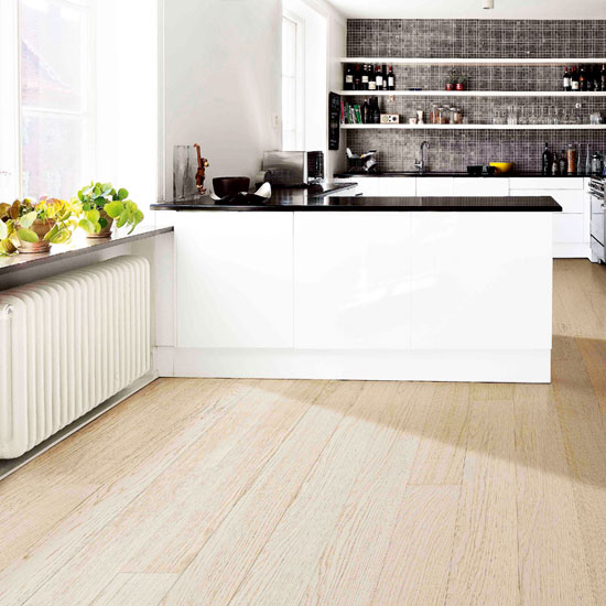 Kährs oak | Pale kitchen flooring | Kitchen ideas | Beautiful Kitchens | Housetohome | PHOTOGALLERY