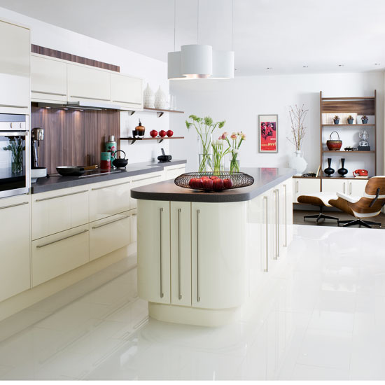 Topps Tiles porcelain | Pale kitchen flooring | Kitchen ideas | Beautiful Kitchens | Housetohome | PHOTOGALLERY