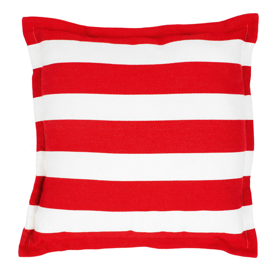 Arrica wide stripe cushion from B&Q | Coastal home accessories | Living room | Housetohome