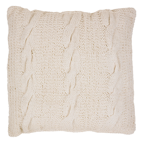 Calypso cable knit cushion from B&Q | Coastal home accessories | Living room | Housetohome