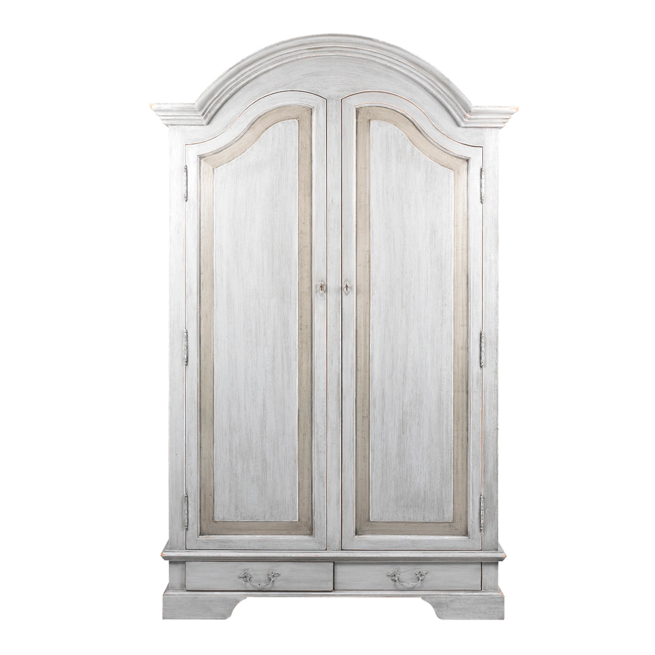 Antiqued White Pearl armoire from Sweetpea & Willow | Armoires | Bedroom furniture | Bedroom | PHOTO GALLERY | 25 Beautiful Homes | Housetohome