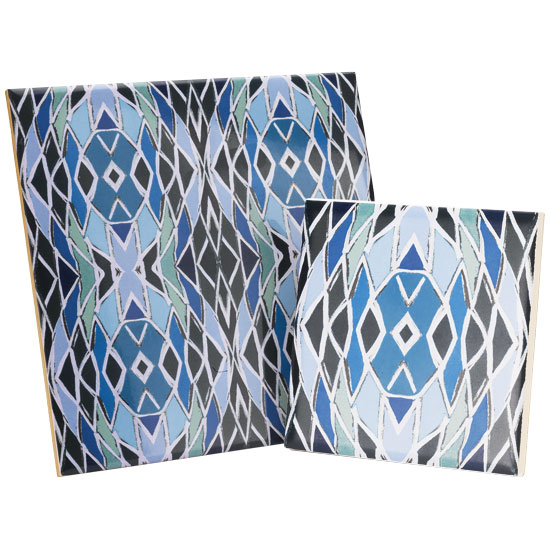 Jacqueline Talbot blue Net wall tile Jacqueline Talbot blue Net wall tile | Kitchen wall tiles - 10 motif designs | Kitchen ideas | Beautiful Kitchens | Housetohome | PHOTOGALLERY