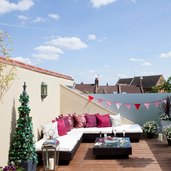 Summery roof terrace 