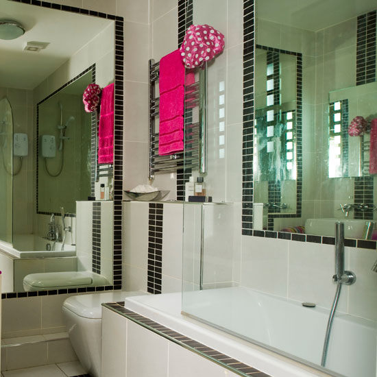 Modern monochrome bathroom | Bathroom decorating ideas | Ideal Home