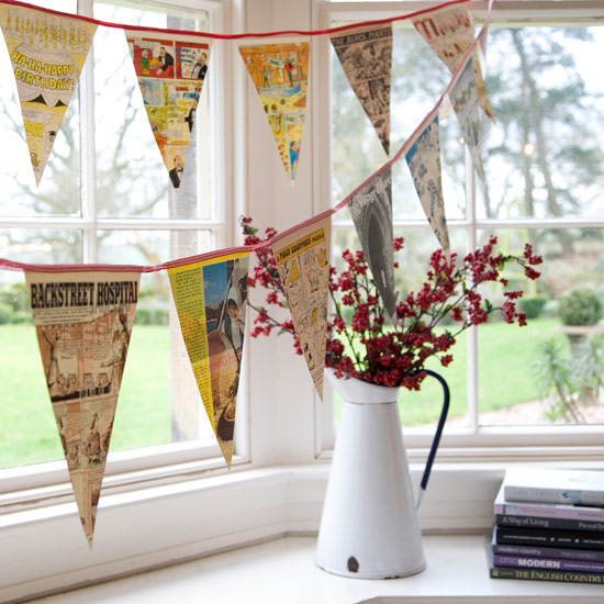 Window display Window display | Bunting - 10 ideas | Ideas Gallery | Style at Home | Housetohome