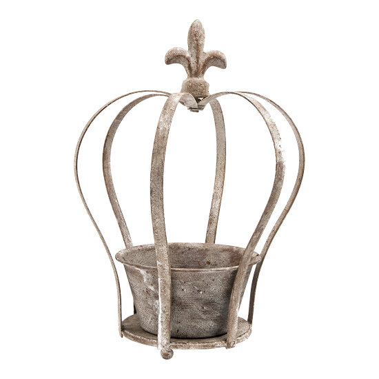 Aged metal crown planter from The Chelsea Gardener | Jubilee Home Accessories 10 of the best | Jubilee | Home accessories | Housetohome