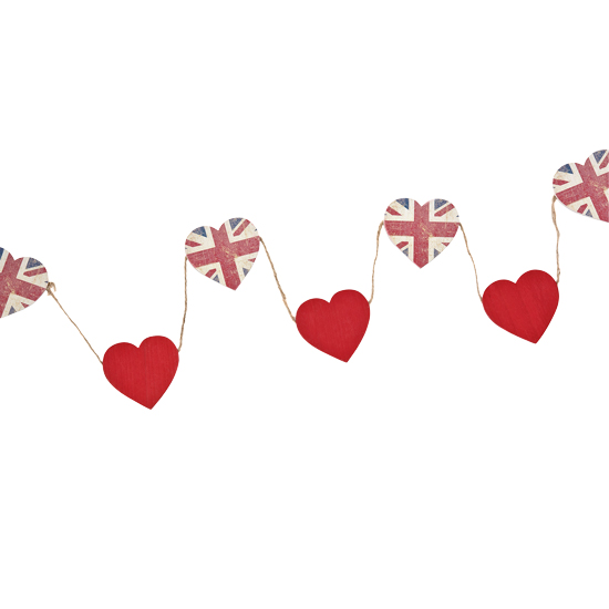 Wooden heart bunting from Next | Jubilee Home Accessories 10 of the best | Jubilee | Home accessories | Housetohome