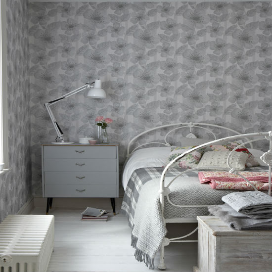 Try an understated colour scheme Try an understated colour scheme | Statement wallpaper | bedroom wallpaper | bedroom | Ideal Home | Housetohome