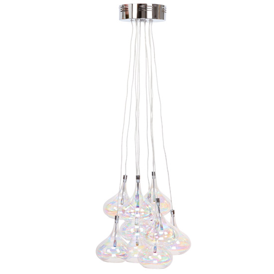 Industrial-style cluster pendant by House of Fraser Cosmo Iridescent Cluster Pendant by House of Fraser | Industrial style accessories | Kitchens | PHOTO GALLERY | Housetohome
