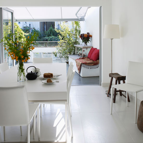 Dining area Dining area | Refurbished canalside London home | House tour | Homes & Gardens | Housetohome | PHOTOGALLERY