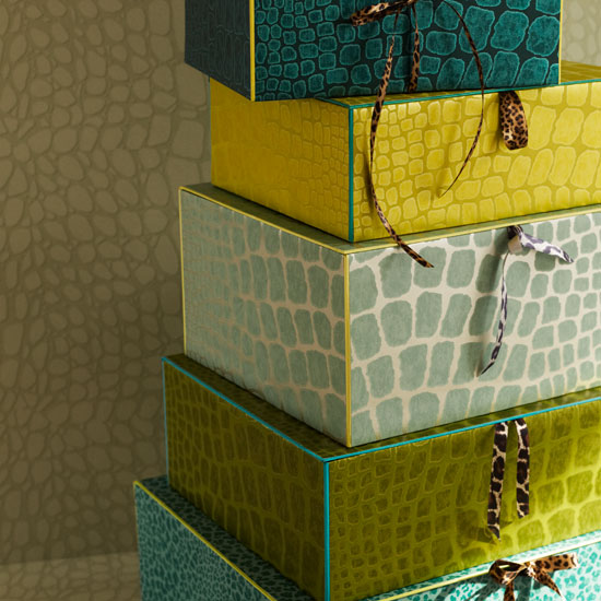 Opt for stylish storage Animal print box files | Decorating with animal print | Decorating ideas | Room idea | Homes & Gardens | Housetohome | PHOTOGALLERY