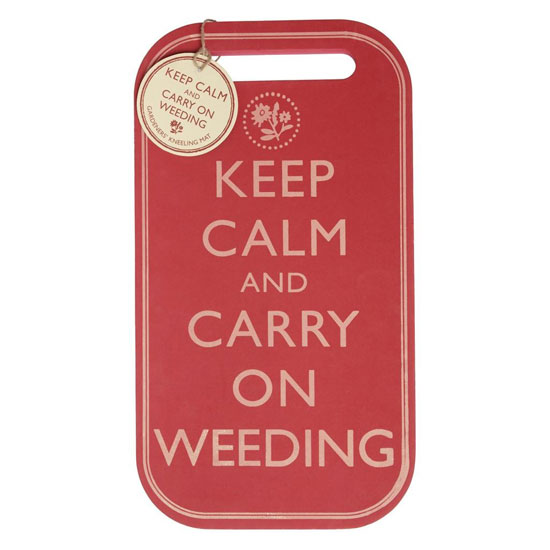 Keep Calm & Carry on Weeding kneeling pad from Mollie & Fred Keep Calm & Carry on Weeding kneeling pad from Mollie & Fred | garden accessories | country | Country Homes & Interiors