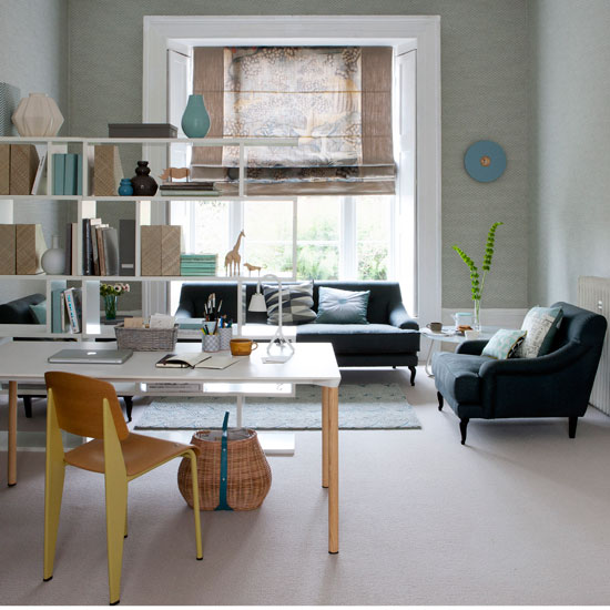 Open-plan home office 