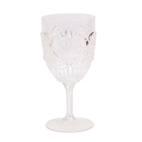 Rice Denmark carved acrylic wine glass from Cloudberry Living Best