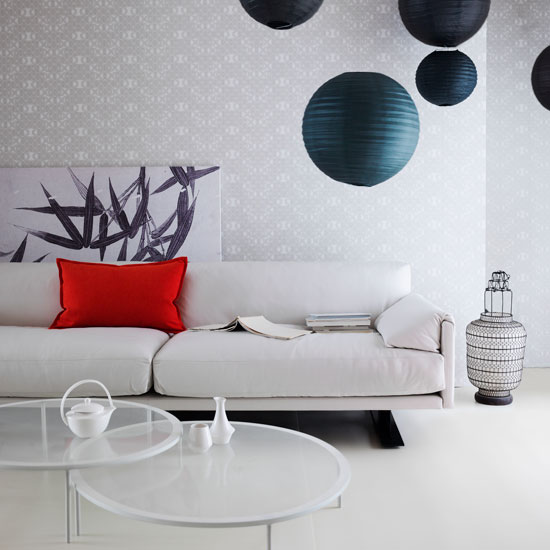 Oriental-inspired living room 