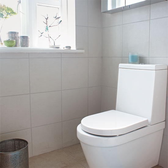Chic en suite bathroom — 7 budget decorating ideas Timeless tiles | chic en-suite bathroom - 7 budget decorating | IDEAS GALLERY | Style at Home | Housetohome