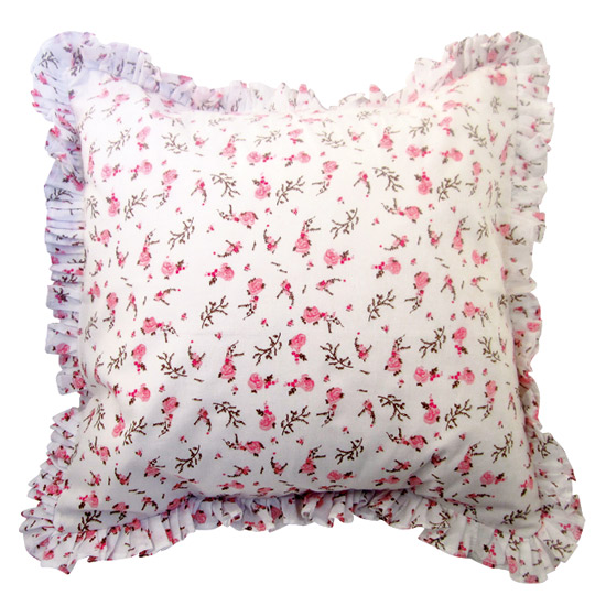 Frilled rose cushion from The Fairground Frilled rose cushion from The Fairground | Country dining room buys | Country Homes & Interiors