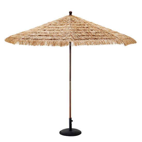 Raffia parasol from Pottery Barn Raffia parasol from Pottery Barn | Parasols - 10 of the best | Garden furniture | PHOTO GALLERY