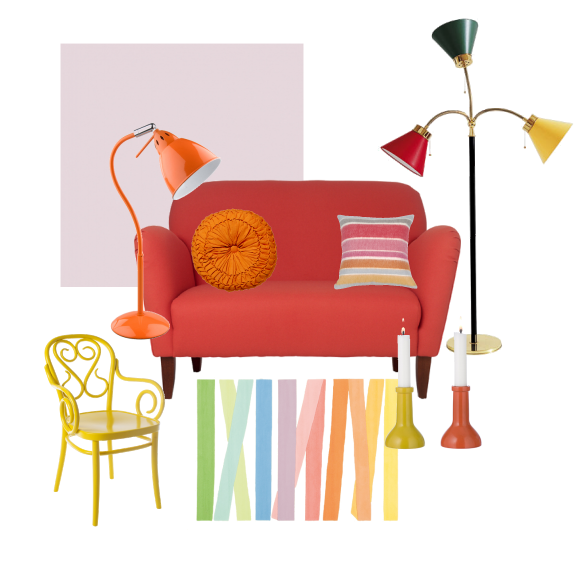Multicoloured living room