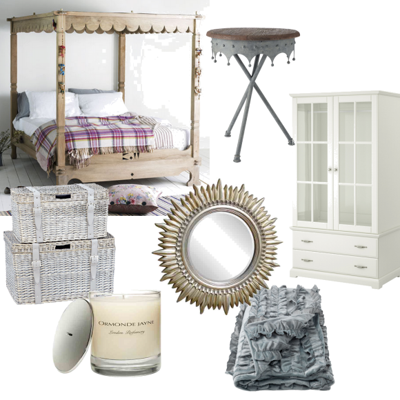 Neutral summer bedroom