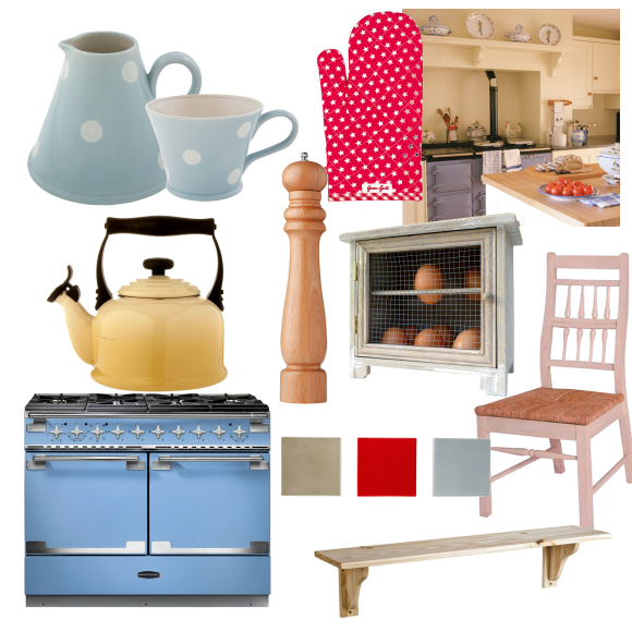 Colourful country kitchen