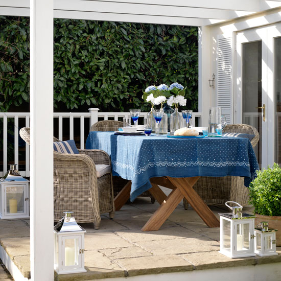 Outdoor dining area