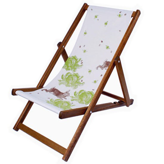 Rabbit and Cabbage deckchair from Rume Rabbit and Cabbage deckchair from Rume | Country style garden furniture 10 of the best | PHOTO GALLERY | Housetohome.co.uk