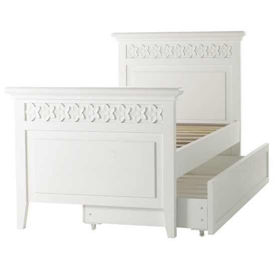 White Daisy Brambles Bed with Truckle from Little Lucy Willow | Kids' beds | Children's bedroom furniture | Bedrom furniture | Children's bedroom | PHOTO GALLERY | 25 Beautiful Homes | Housetohome