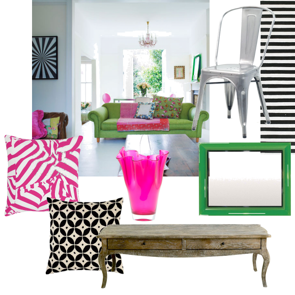 Colourful and Modern Living Room 